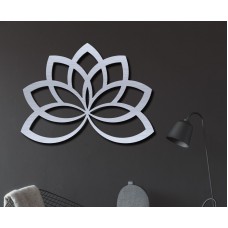 Garden Lotus Flower Steel Metal Wall Art Hanging Decor Piece By Master Cut   132714865575